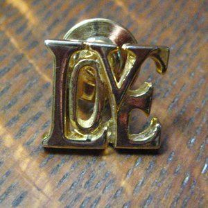 Love Vintage Lapel Pin Tie Tack